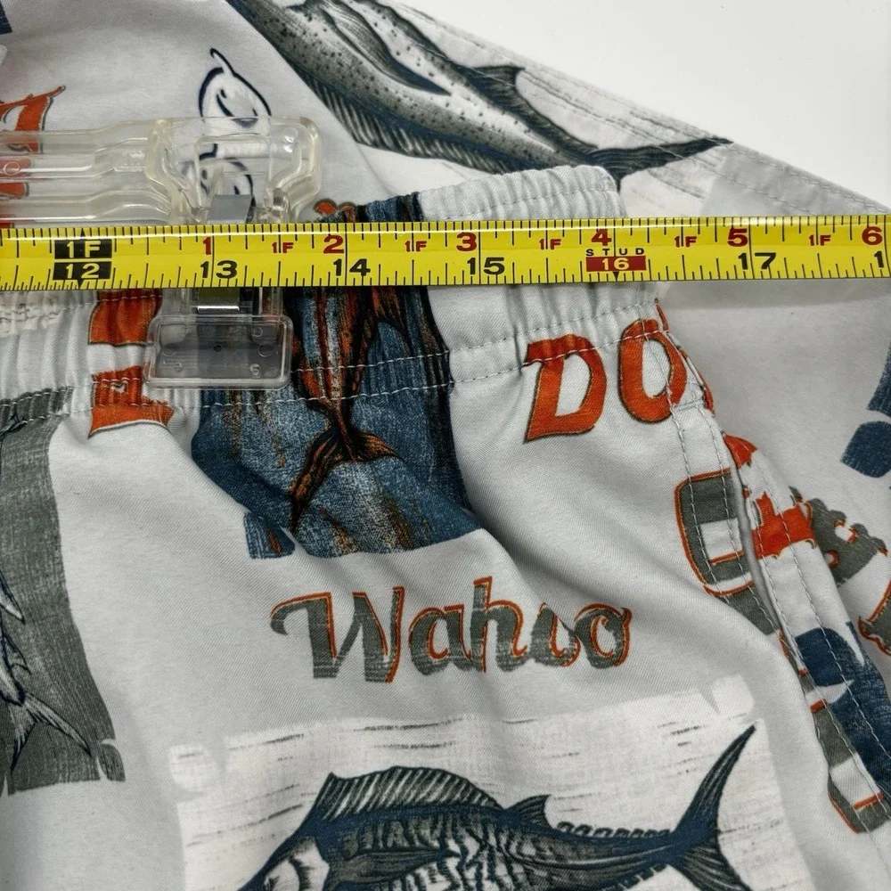 Quick Silver Shorts Mens Swim Trunks XL Fishing AOP Waterman‎ Board Shorts
